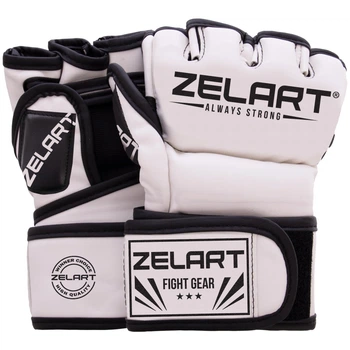Перчатки для смешанных единоборств MMA Zelart ELITE BO-5996 (р-р S, белый)