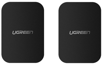 Пластины для держателя Ugreen LP123 2xRectangle Metal Plate for Magnetic Phone Stand Black (50869)