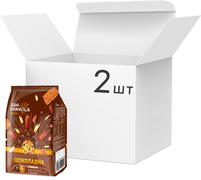 Упаковка гранолы San Granola Шоколадной 300 г х 2 шт (4820182202407)