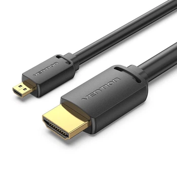 Кабель Vention micro HDMI-D-HDMI-A, 3 m, v2.0, 4K 60Hz (AGIBI)