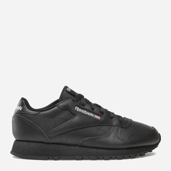 Жіночі кросівки Reebok Classic Leather 100008497 40.5 (9.5US) 26.5 см Чорні (4065418342827)