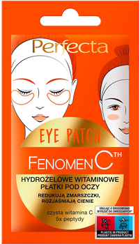 Płatki pod oczy Perfecta Fenomen C Eye Patch hydrożelowe witaminowe 2 szt (5900525081322)