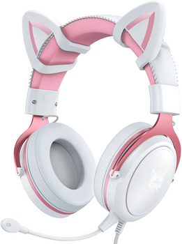 Навушники Onikuma X10 Cat Ear Pink white (ON-X10/PK)