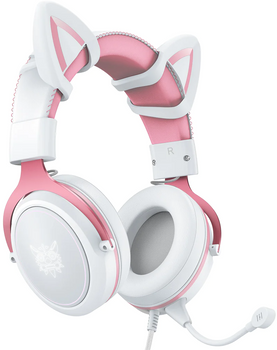 Słuchawki Onikuma X10 Cat Ear Pink white (ON-X10/PK)