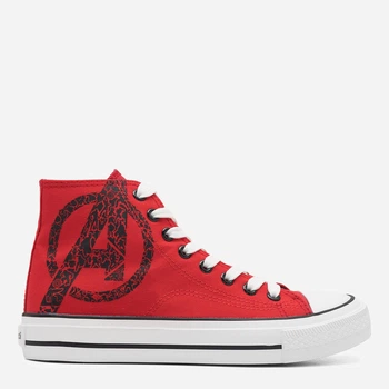 Подростковые высокие кеды для мальчика Marvel BP40-SS23-300D100Marvel 37 Красные (5904862842301)