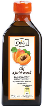 Олія абрикосових кісточок Olvita Холодного віджиму 250 мл (5907591923419)