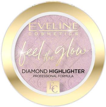 Rozświetlacz w kamieniu Eveline Cosmetics Feel the Glow 03 Rose Gold 4.2 g (5901761965834)