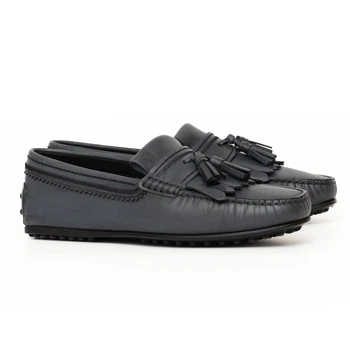 Мокасины Tod's Frastaglio Frangia City Gommino D9C Inchiostro Chiar 45