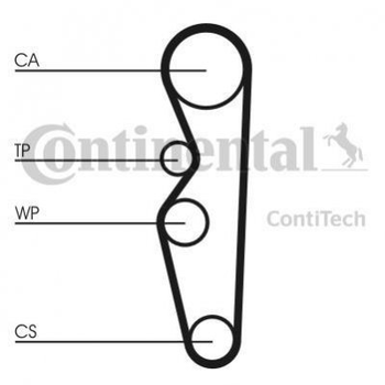 Ремінь ГРМ Contitech CT576 Ford Sierra 1001090, 1649171, 1649170