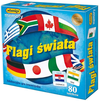 Gra planszowa Adamigo Flagi świata (5902410007332)