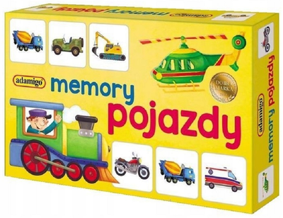 Gra planszowa Adamigo Memory mini - Pojazdy (5902410007196)