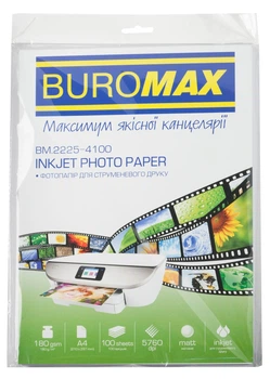 Фотобумага матовый, А4, 180 г/м², 100 л. (BM.2225-4100)