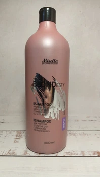 Шампунь Mirella Arctic Blond Anti-Yellow Effect с протеинами шелка для светлых, седых и волос 1л