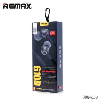 Навушники дротові 3.5 mm REMAX RM-610D Black