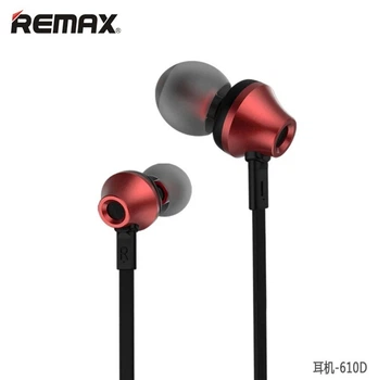Навушники дротові 3.5 mm REMAX RM-610D Red
