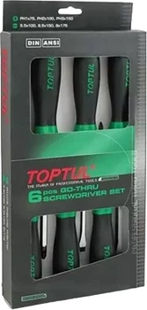 Набор ударных отверток с шестигранником Toptul 6 предметов (GAAE0613)