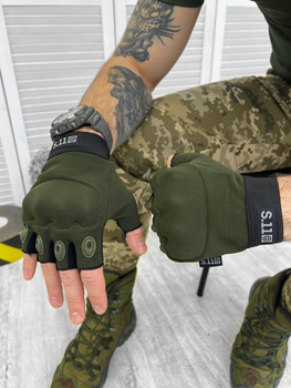 Тактичні рукавички M-Pact Tactical Gloves Elite Olive XXL