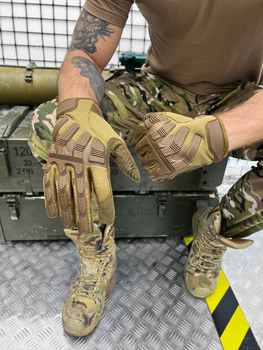 Тактичні рукавички M-Pact Tactical Gloves Coyote Elite M