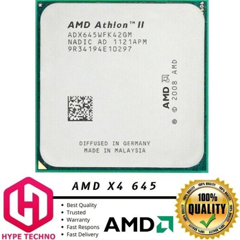 Процесcор AMD Athlon ii x4 645 3.1 GHz. 4 ядра/4 потока. Soket AM3. Tray