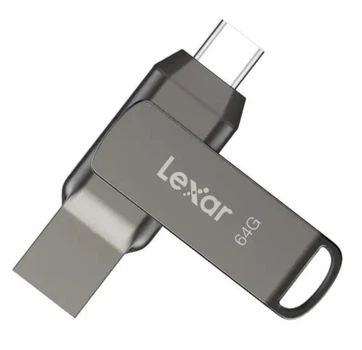 USB 3.0 + USB Type-C 2 в1 OTG Флешка Lexar D400 64Gb