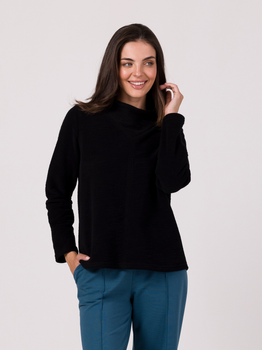 Sweter damski z bawełny BeWear B268 XL Czarny (5905563718049)
