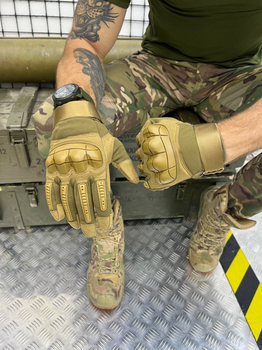 Тактичні рукавички Tactical Gloves Coyote Elite XXL