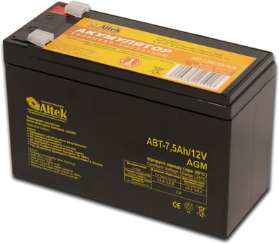 Аккумуляторная батарея Altek ABT-7.5Ah/12V AGM (Altek2114997)