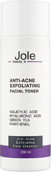 Тонер "Анти-акне" із саліциловою кислотою 2% - Jole Anti-Acne Exfoliating Facial Toner 200ml (969731-3132)
