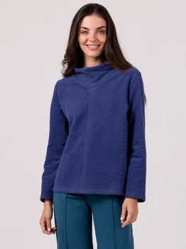 Sweter damski z bawełny BeWear B268 L Indigo (5905563718070)