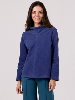 Sweter damski z bawełny BeWear B268 XL Indigo (5905563718087)