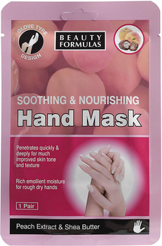 Maska-rękawice na ręce Beauty Formulas Nourishing Soothing 30 g (5012251011426)