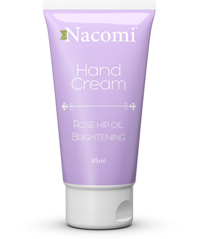 Krem do rąk Nacomi Hand Cream Rose Hip Oil Brightening 85 ml (5901878680750)