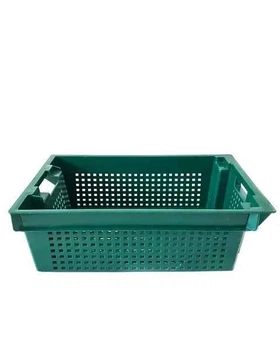 Ящик пластиковый перфорированный SKOBA PLAST (60*40*20 см) (Зелений)