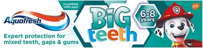 Pasta do zębów Aquafresh Big Teeth Psi Patrol dla dzieci powyżej 6 lat 50 ml (3830029292226)