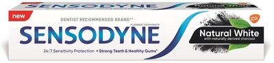 Зубна паста Sensodyne Natural White відбілювальна з активованим вугіллям 75 мл (5054563120373)