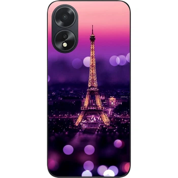 Силиконовый чехол SMTT для Oppo A18 с картинкой Париж ночью