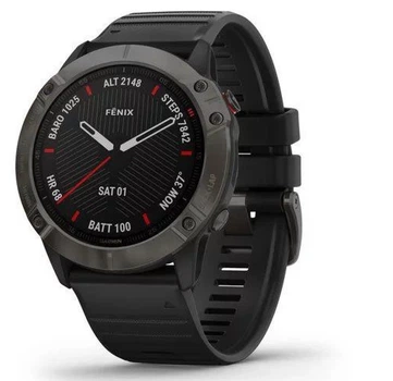 Смарт-годинник Garmin Fenix 6X Pro Sapphire Carbon Grey DLC with Black Band (010-02157-11/10)
