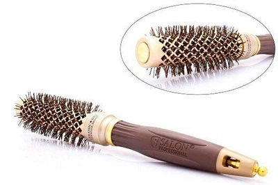 Брашинг для волос Salon Professional Ceramic Ion Thermal Brush Nog Gold Series (3.3 см)