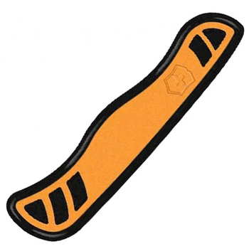 Накладка на ніж Victorinox V+ передня, з логотипом, 111 мм, помаранчева з чорним