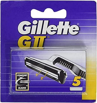 Змінні картриджі для бритви Gillette GII Refill 5 шт (3014260200022)