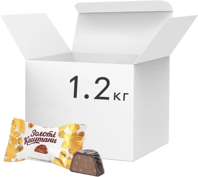 Конфеты Chocoboom Золотые каштаны 1.2 кг (4820166843589)