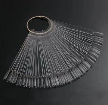 Типсы на кольце прозрачные YRE (мягкий квадрат), 50 штук