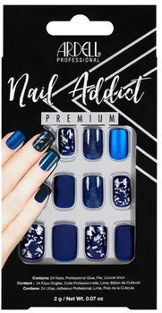 Набір накладних нігтів Ardell Nail Addict Matte Blue Blue False Nails (74764758910)