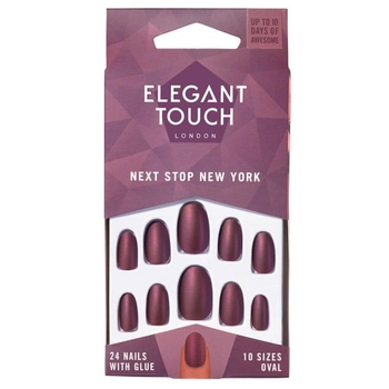 Zestaw sztucznych paznokci Elegant Touch Next Stop New York Nails (5011522114873)