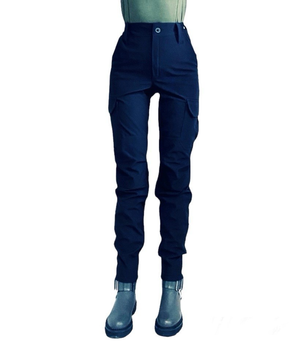 Жіночі тактичні брюки софтшелл утепленні 48 темно-сині