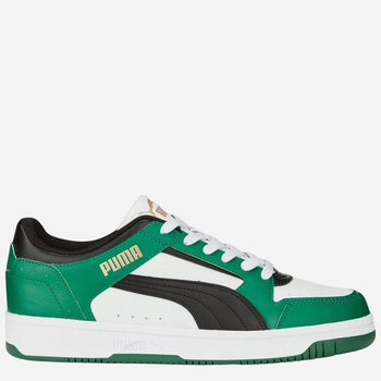 Tenisówki męskie z eko skóry do kostki Puma Rebound Joy Low 38074726 43 (9UK) Białe (4065452764890)