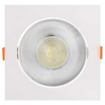 Светильник точечный врезной поворотный HOROZ ELECTRIC "MAYA-12" 12W LED 6400K (дневной свет), белый