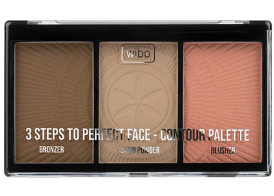 Paleta pudrów do konturowania twarzy Wibo 3 Steps To Perfect Face Contouring Palette 10 g (5901801670537)