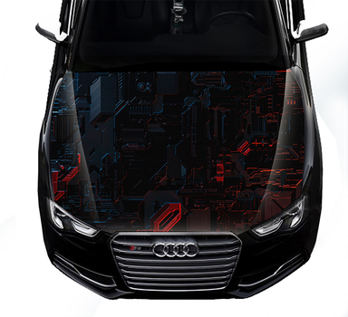 Наклейка на капот ARB 3D TUNING STUDIO Абстракція фантастика 1500х1200х0.080мм