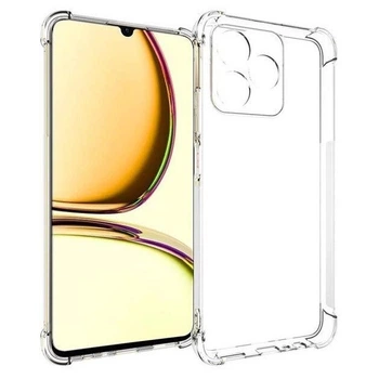 Чехол Fiji Proof для Realme C53 (RMX3760) прозрачный бампер с усиленными бортами Transparent